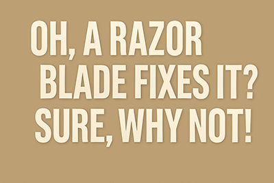 Ladders, Razor Blades, and Three Years of What the Hell